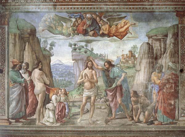 Domenicho Ghirlandaio Taufe Christ oil painting picture